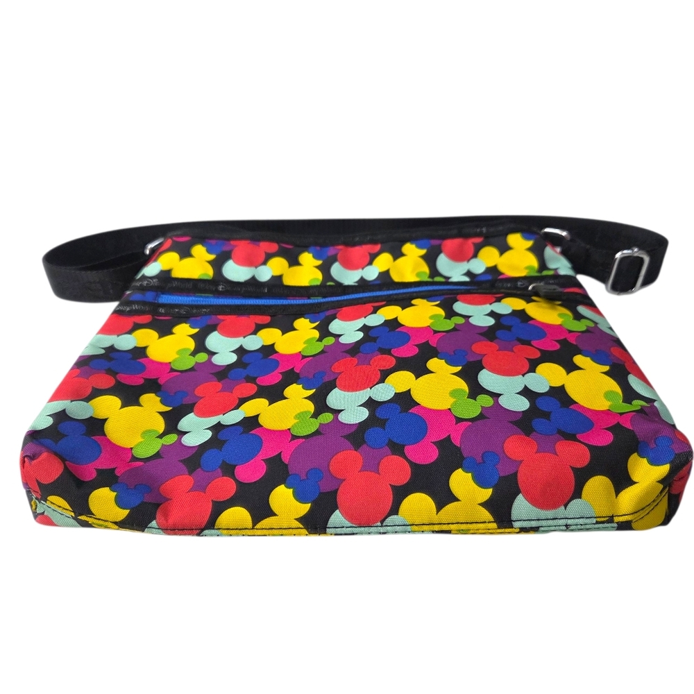 Disney Parks Mouse Icons Crossbody Bag Handbag Purse  Multicolred Black Mickey - Picture 8 of 16